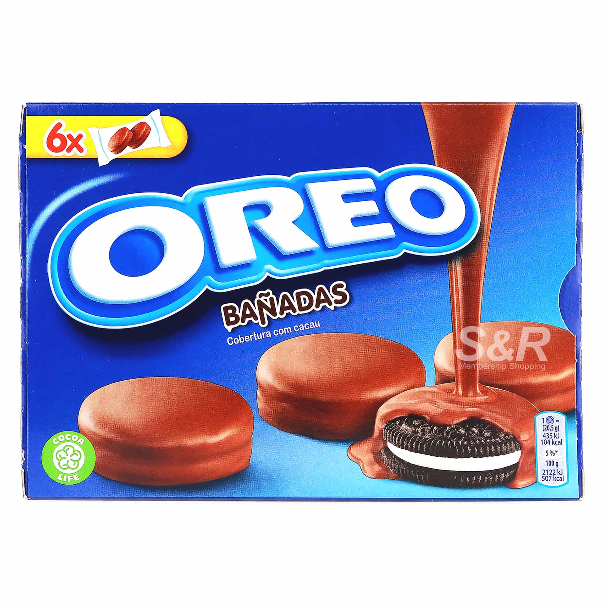 Oreo Cookie Bañadas Cocoa Frosting 6 packs
